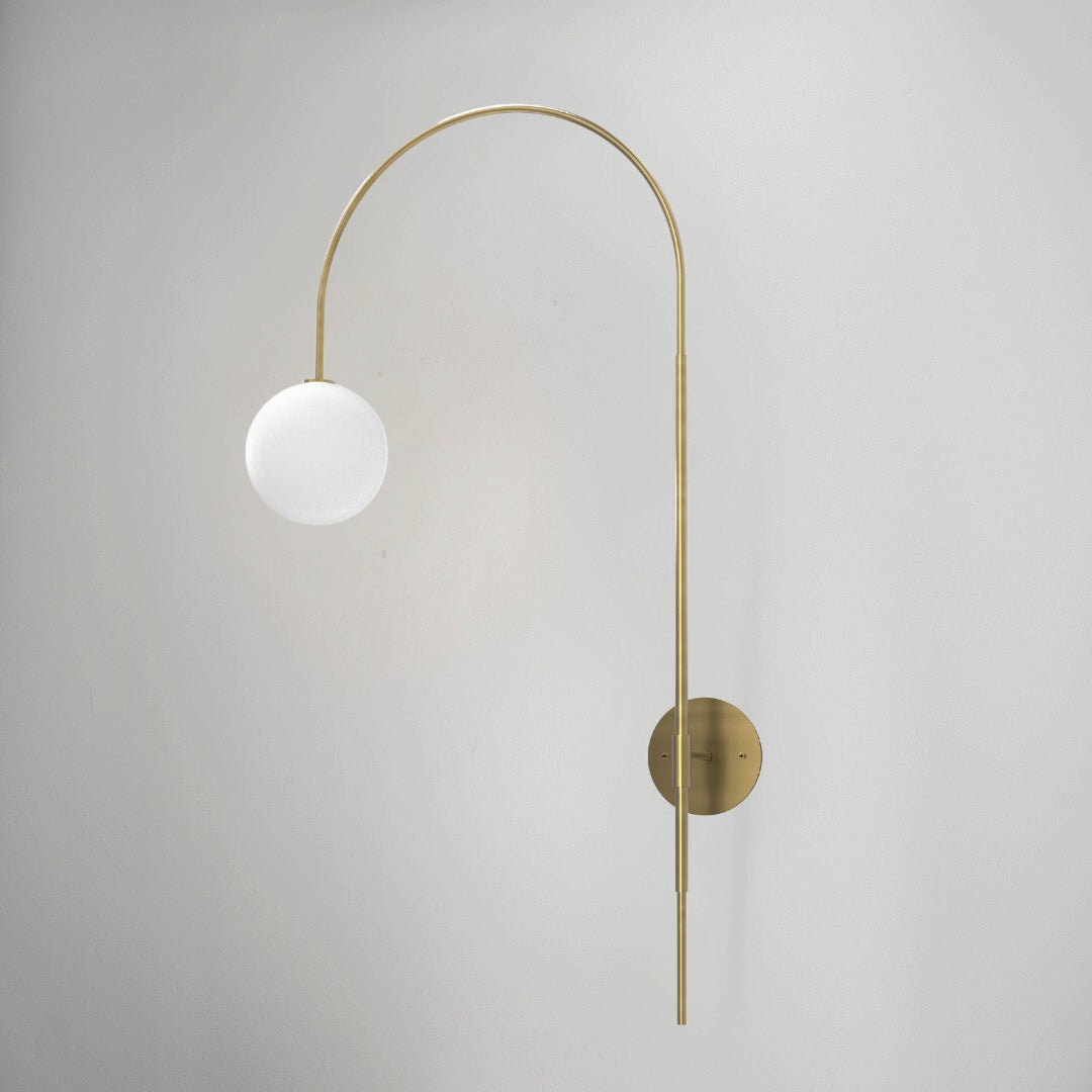 Arc Wall Lamp (Tumbled Brass)