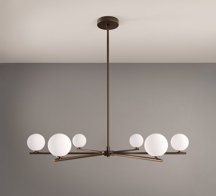 Segment 6 Chandelier (Dark Bronze Enamel)