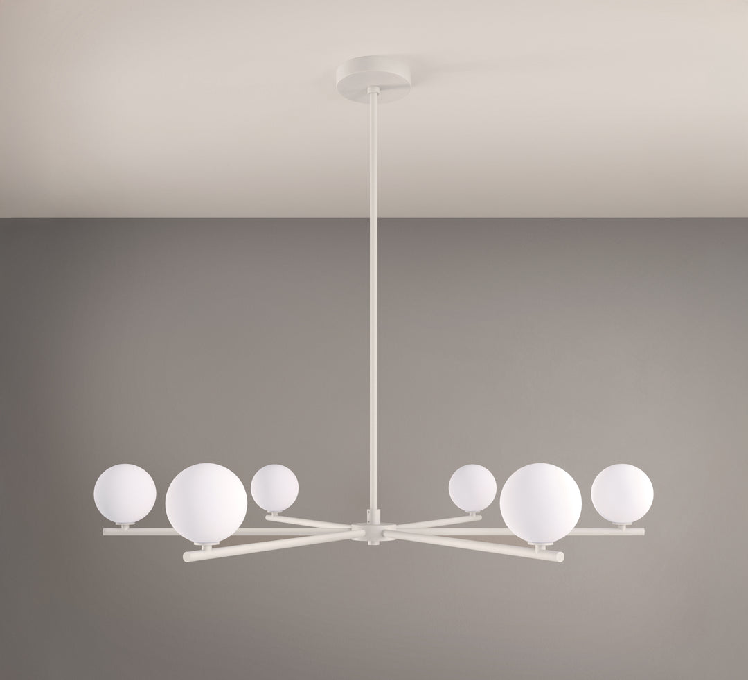 Segment 6 Chandelier (Perfect White)