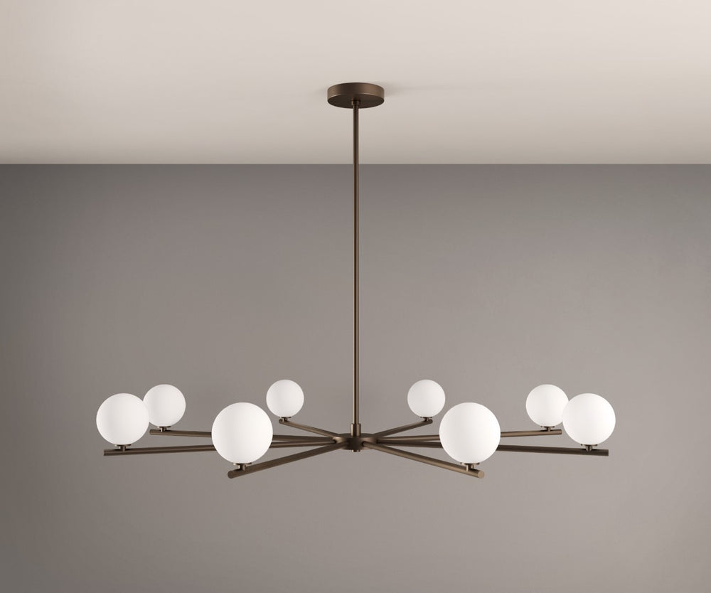 Segment 8 Chandelier (Dark Bronze Enamel)