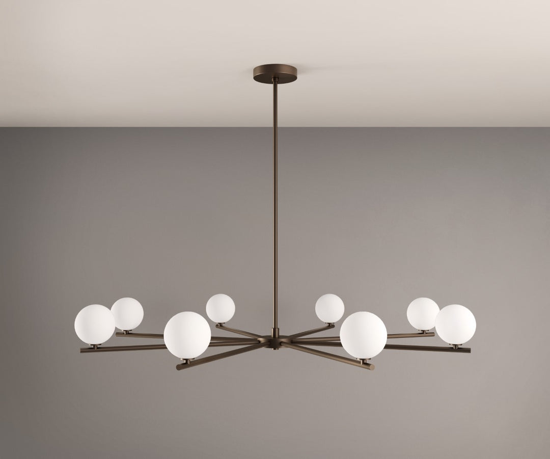 Segment 8 Chandelier (Dark Bronze Enamel)