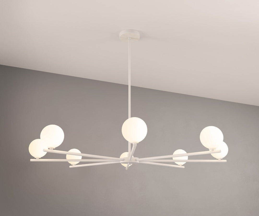 Segment 8 Chandelier (Perfect White)