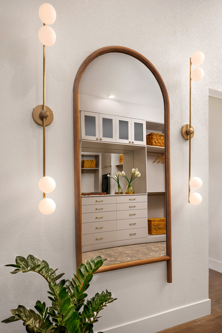 Segment 2x4 Flushmount (Natural Brass) - Design by Mina Starsiak Hawk and Vernon Davis - As seen on HGTV's Rock the Block Season 7