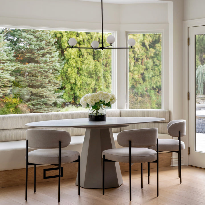 Segment 4 Chandelier (Black) - Design by Michele Berrol Interiors, Photo by Brian Phelps