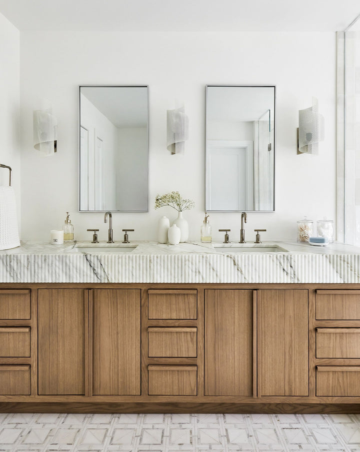Spun Tulle (Polished Nickel, Stark White) - Design by Noa Blake Design, Photo by Rikki Snyder