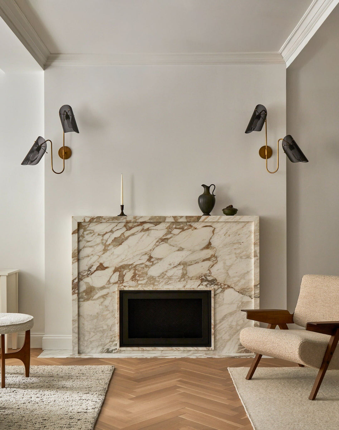 Tulle 2 (Natural Brass, Black) - Design By Studio Lud Home, Photo By Rikki Snyder