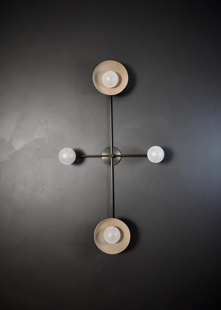 Division Wall Sconce (Smoked Oyster/Oil Rubbed Bronze)