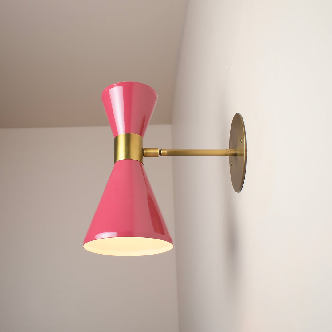 Campana Wall Sconce (Orchid/Natural Brass)