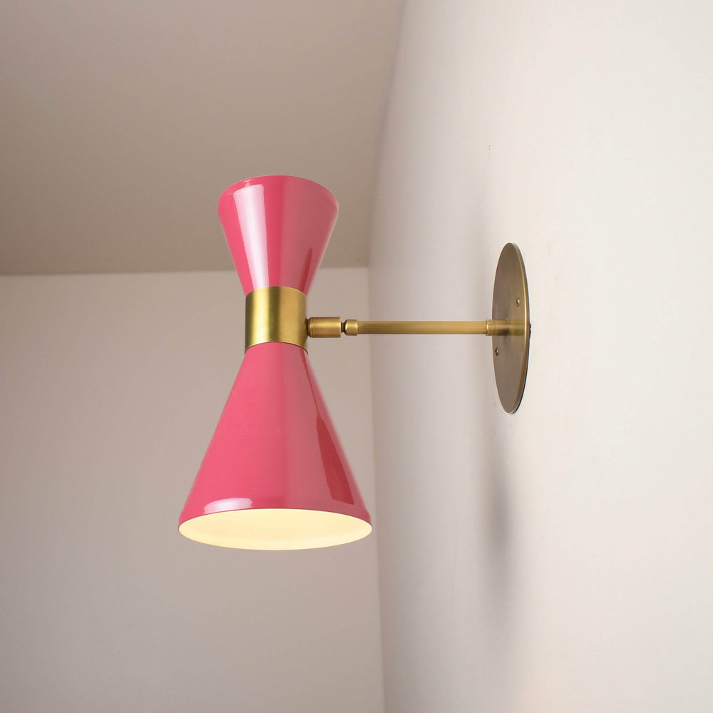 Campana Wall Sconce (Orchid, Natural Brass)