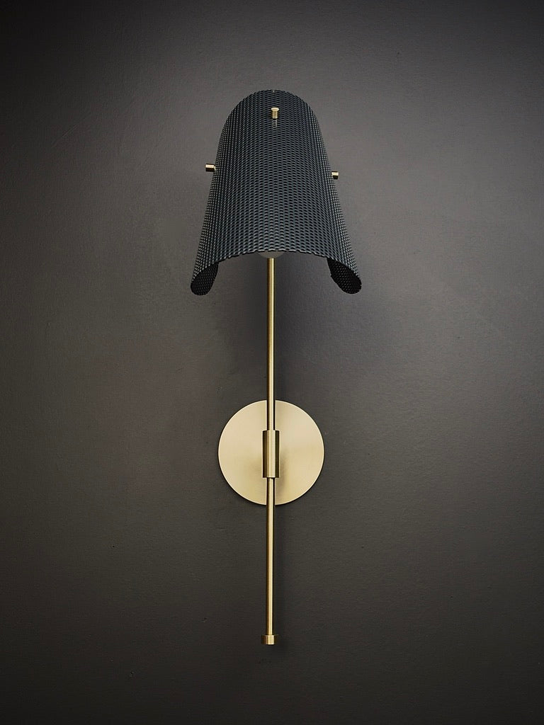 Tulle Wall Lamp (Brushed Brass/Charcoal)