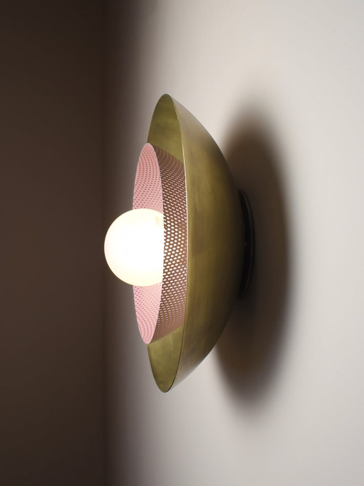 Centric Wall Sconce (Wisteria/Natural Brass)