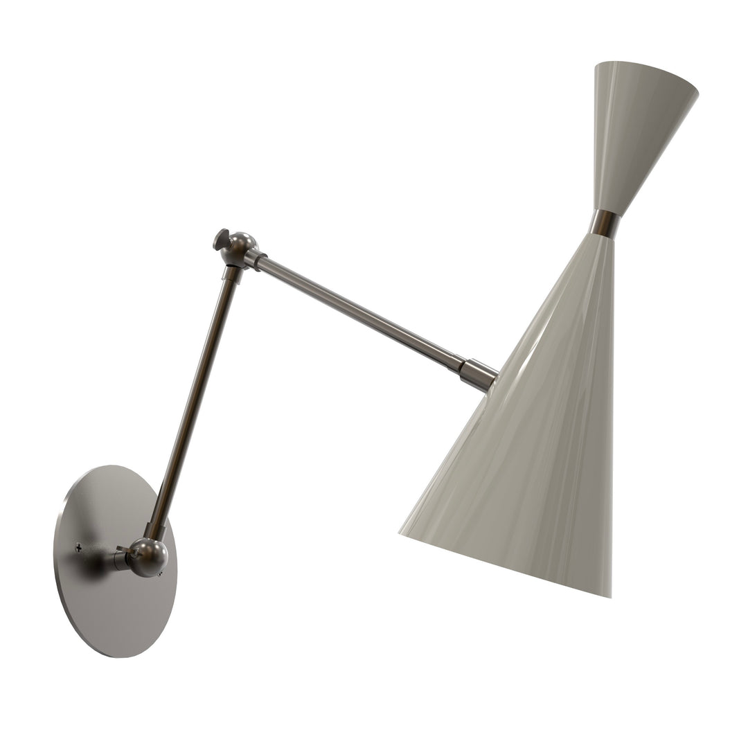 Monolith Articulating Wall Lamp (Oil Rubbed Bronze/Pearl)